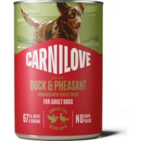 Hrană umedă pentru câini Carnilove Paté Adult Dogs Duck & Pheasant 400g