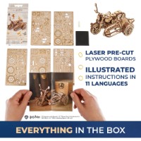 3D-puzzle UGears Hagrid's Flying Motorbike imaginea #3 — magazin online Desire.md