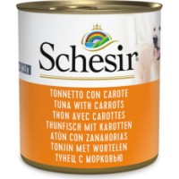 Hrană umedă pentru câini Schesir Tuna with Carrots 285g
