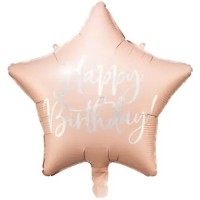 Воздушный шар PartyDeco Happy Birthday 40cm Pink (FB93-081PJ)