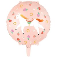Balon PartyDeco Horse 45cm Pink (FB227)