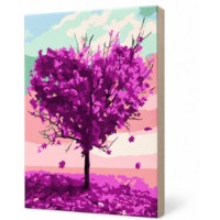 Tablou pe numere Art Gallery Premium Copac - inima 20x30cm (CX4350)