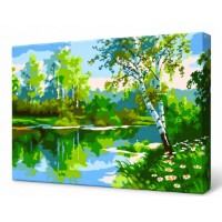 Tablou pe numere Art Gallery Premium Zi de vara 20x30cm (CX4442)