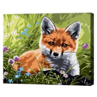Tablou pe numere Art Gallery Premium Pui de vulpe 20x30cm (CX4400)