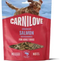 Snackuri pentru câini Carnilove Crunchy Snack Salmon & Blueberries 200g