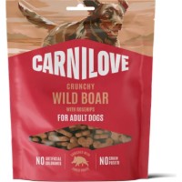 Snackuri pentru câini Carnilove Crunchy Snack Wild Boar & Rosehips 200g