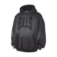 Hanorac pentru bărbați Nike Chicago Bulls Standard Issue Dark Charcoal/White/White, s.2XL