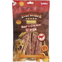 Snackuri pentru câini Nobby StarSnack BBQ Beef & Chicken Steak 180g