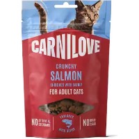Snackuri pentru pisici Carnilove Crunchy Adult Salmon & Catnip 50g