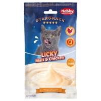 Snackuri pentru pisici Nobby StarSnack Malt & Chicken Pasta 5x15g