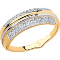 Inel din aur cu zirconii Diamant 018128 s.17 1,91g