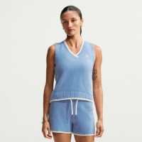 Vesta damă Nike Sportswear Chill Knit Work Blue/White, s.S