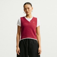 Vesta damă Nike Sportswear Chill Knit Tough Red/White, s.M