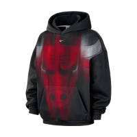Hanorac pentru bărbați Nike Chicago Bulls Standard Issue Black/White, s.L