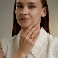 Inel din aur zirconii Diamant 019796 s.17 1,66g imaginea #3 — magazin online Desire.md