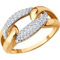 Inel din aur cu zirconiu Diamant 019808 s.18 3,14g