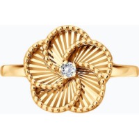 Inel din aur cu zirconiu Diamant 019830 s.17 1,82g imaginea #6 — magazin online Desire.md