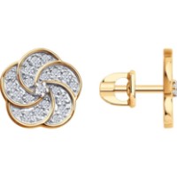 Cercei din argint cu zirconii Diamant 0200802  2,4g imaginea #1 — magazin online Desire.md