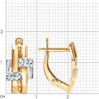 Cercei din aur Diamant 0201099 2,29g imaginea #2 — magazin online Desire.md