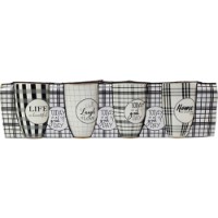 Set căni Casa Masa Carouri 350ml 4pcs (9065-K/B09)