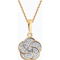 Подвеска из золота с фианитами Diamant 036822 1g фото №3 — интернет-магазин Desire.md
