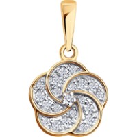 Подвеска из золота с фианитами Diamant 036822 1g