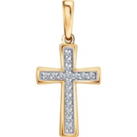 Подвеска из золота с фианитами Diamant 036928 1g
