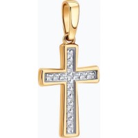 Подвеска из золота с фианитами Diamant 036928 1g фото №3 — интернет-магазин Desire.md