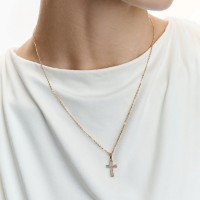 Подвеска из золота с фианитами Diamant 036928 1g фото №4 — интернет-магазин Desire.md