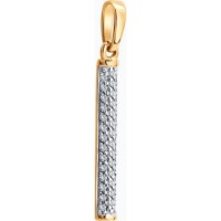 Подвеска из золота с фианитами Diamant 036930 1,02g фото №4 — интернет-магазин Desire.md
