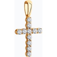 Подвеска из золота с бриллиантами Diamant 1030840-5  0,66g фото №4 — интернет-магазин Desire.md