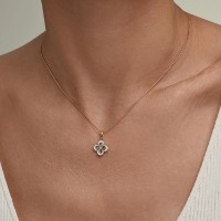 Подвеска из золота с бриллиантами Diamant 1031050 1,07g фото №2 — интернет-магазин Desire.md