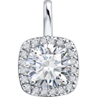 Подвеска из белого золота с алмазом Diamant 1031062-3-5 1,1g