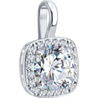 Подвеска из белого золота с алмазом Diamant 1031062-3-5 1,1g фото №3 — интернет-магазин Desire.md