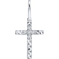 Подвеска из белого золота с бриллиантами Diamant 1031091-3  0,54g