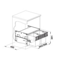 Coș de gunoi Blanco Select II Compact 60/2 (526207) imaginea #5 — magazin online Desire.md