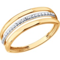 Inel din aur cu zirconii Diamant 51-110-00482-1 s.20 1,83g