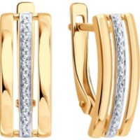 Cercei din aur Diamant 51-120-00482-1  2,28g imaginea #2 — magazin online Desire.md