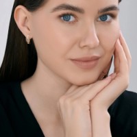 Cercei din aur Diamant 51-120-00482-1  2,28g imaginea #3 — magazin online Desire.md