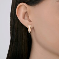 Cercei din aur Diamant 51-120-00482-1  2,28g imaginea #5 — magazin online Desire.md