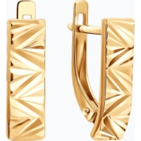 Cercei din aur Diamant 51-120-02687-1 2,22g imaginea #2 — magazin online Desire.md