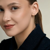Cercei din aur Diamant 51-123-02145-1 1,17g imaginea #3 — magazin online Desire.md