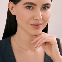 Подвеска из золота с бриллиантом Diamant 51-230-02053-1  0,16g фото №2 — интернет-магазин Desire.md