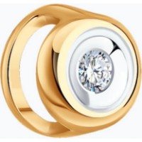 Подвеска из золота с бриллиантом Diamant 51-230-02053-1  0,16g фото №3 — интернет-магазин Desire.md