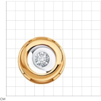 Подвеска из золота с бриллиантом Diamant 51-230-02053-1  0,17g фото №5 — интернет-магазин Desire.md