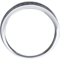 Inel din aur alb cu diamante negre Diamant 7010167-3-5 s.17 2,09g imaginea #5 — magazin online Desire.md