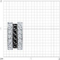 Подвеска из белого золота с бриллиантами Diamant 7030029-3-5  1g фото №4 — интернет-магазин Desire.md