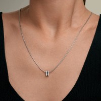Подвеска из белого золота с бриллиантами Diamant 7030029-3-5  1g фото №2 — интернет-магазин Desire.md