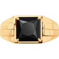 Кольцо из золота с ониксом Diamant 716471 s.21 4,82g фото №5 — интернет-магазин Desire.md