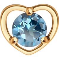 Подвеска из золота с топазом Diamant 732881  0,36g